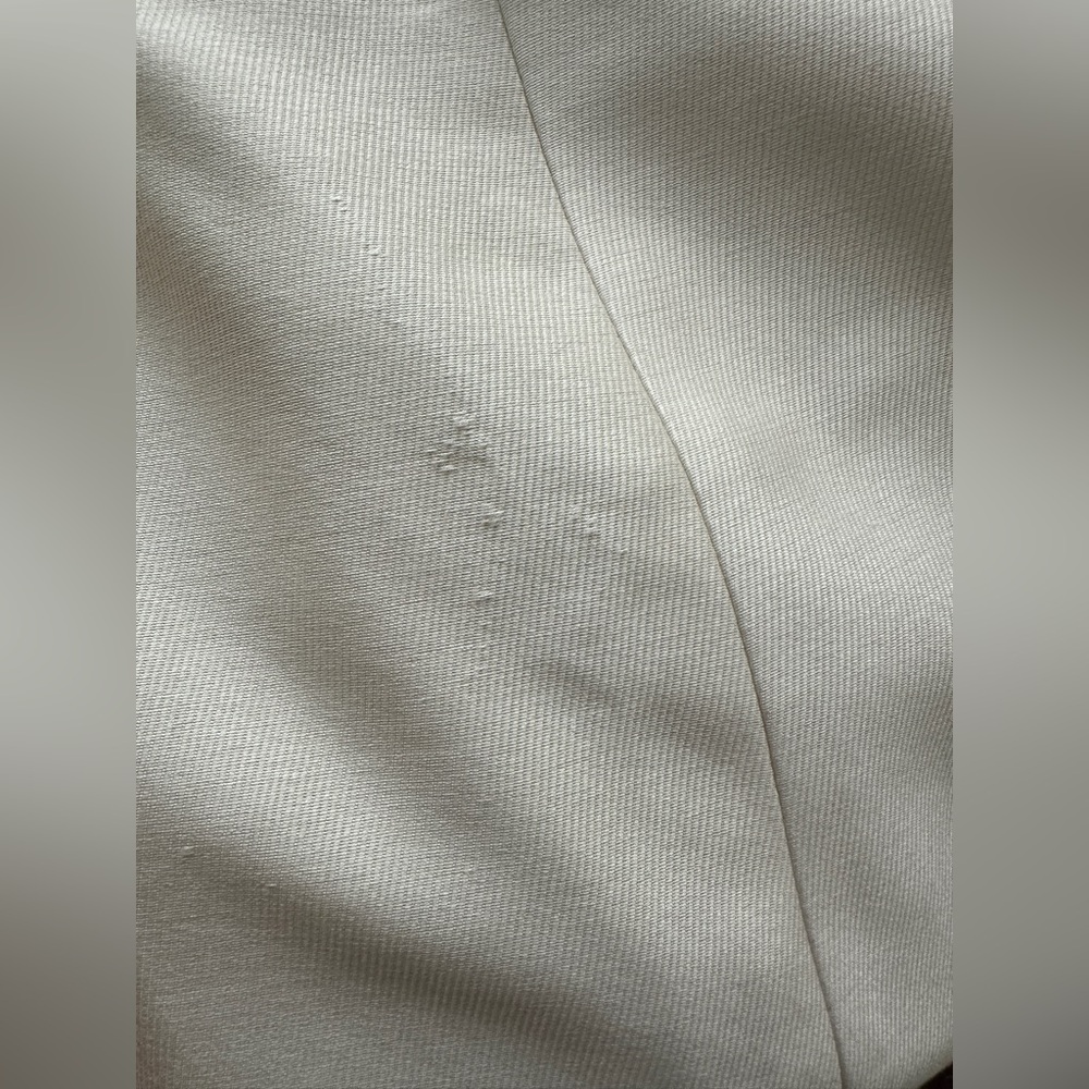 Vintage 1960s Saks Fifth Avenue Cream Daisy Long Sleeve Bridal Coat - Picture 15 of 15